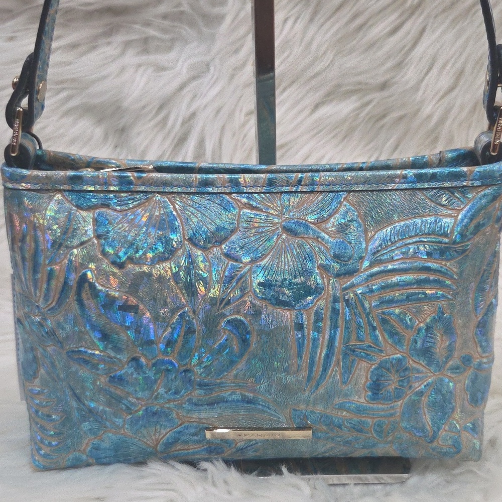 💙🔹️Brahmin 🔹️Blue Serenity  Sonic Lorelei  Genuine Leather  Shoulder Bag - Picture 6 of 13